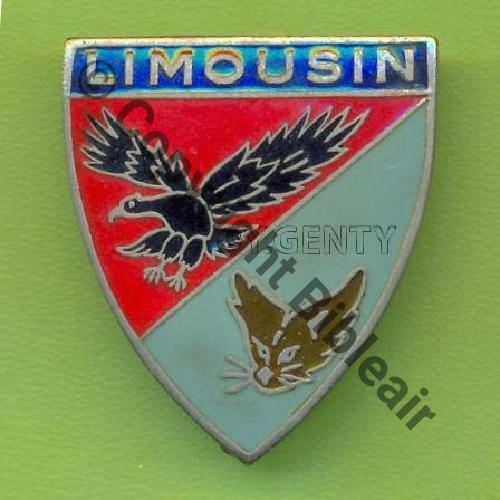 LIM  A0513 EC.4.7 & 3.4 LIMOUSIN ST.DIZIER  DrP+Bol allonge Guilloche paves face bombee Src.Y.GENTY 